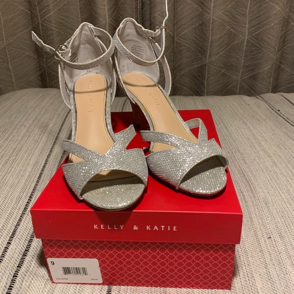 Silver Sparkly Heels - Picture 3 of 7